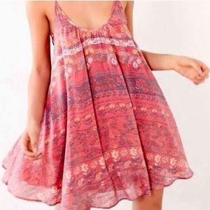 Urban Outfitters Kimchi Blue Boho Lace Up Mini Dress